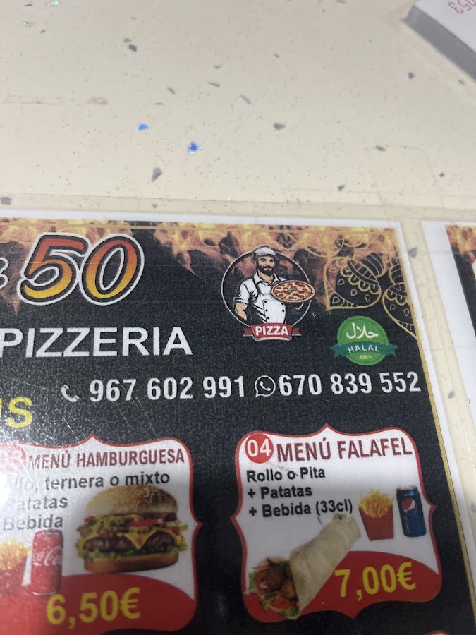 Fifty 50 Kebab Pizzería
