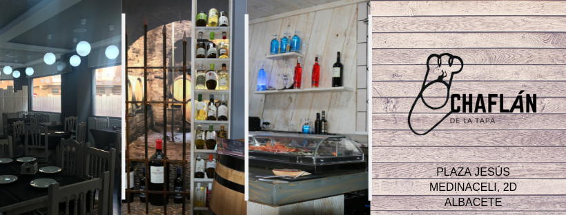 Restaurante Arrocería Chaflán de la tapa.